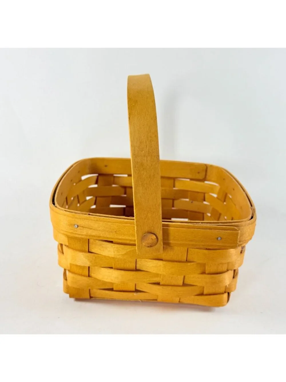 Longaberger 1996,2001 & 2002 Hand Woven Wooden Baskets Square & Rectangular USA